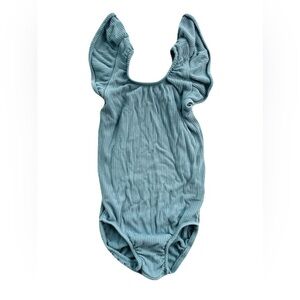 Kyte BABY Blue Ruffle Sleeve Leotard